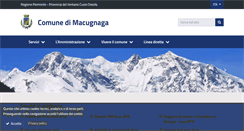 Desktop Screenshot of comune.macugnaga.vb.it